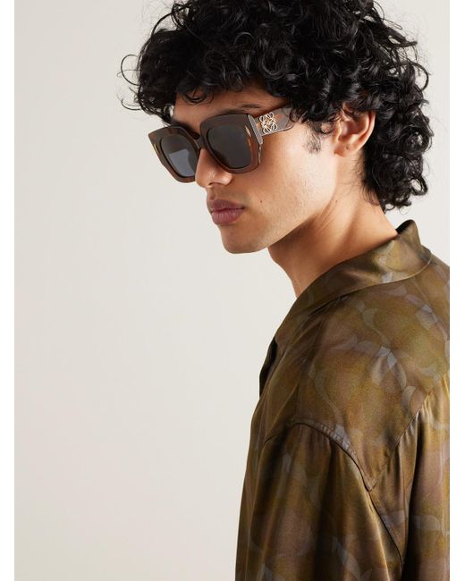 Loewe Brown Oversized Square-frame Acetate Sunglasses for men