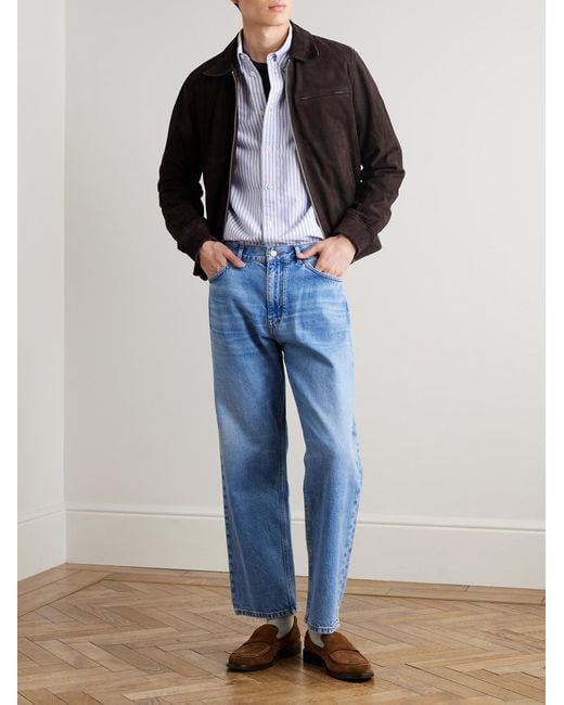 NN07 Black Owen 90031 Suede Jacket for men