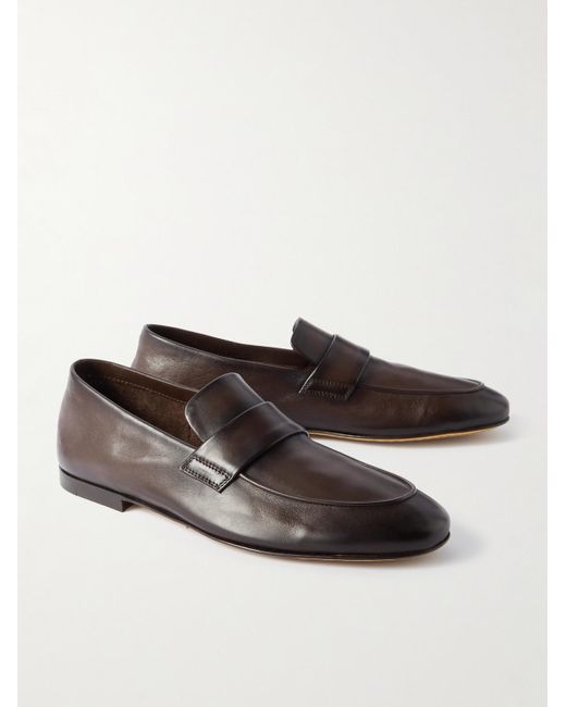 Officine Creative Brown Airto Leather Loafers for men