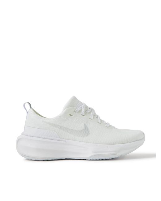 Nike White Zoomx Invincible 3 Flyknit Running Sneakers for men