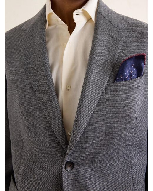 Mr P. Gray Wool-hopsack Suit Jacket for men