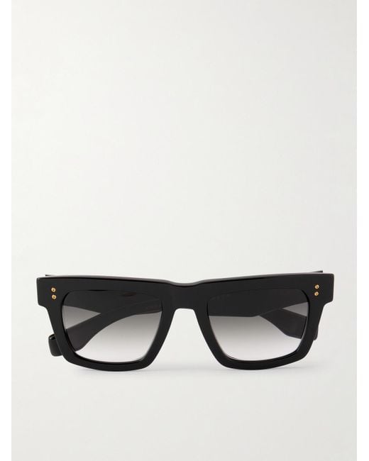Dita Eyewear Black Mastrix Square-Frame Acetate Sunglasses for men
