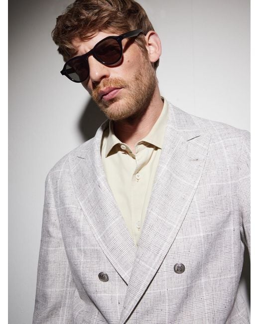 Garrett Leight Black Mcnally Oval-Frame Acetate Sunglasses for men