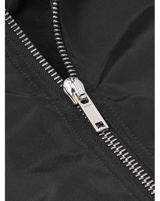 Rick Owens Black Alice Cropped Padded Nylon-Canvas Hooded Bomber Jacket for men