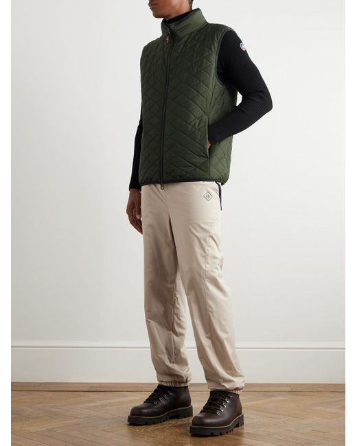 Loro Piana Green Rocky Padded Quilted Storm System® Shell Gilet for men