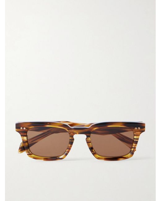 Dita Eyewear Brown Monolix Square-Frame Acetate Sunglasses for men