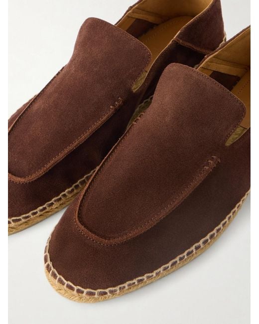 Tom Ford Brown Finn Collapsible-heel Suede Espadrilles for men