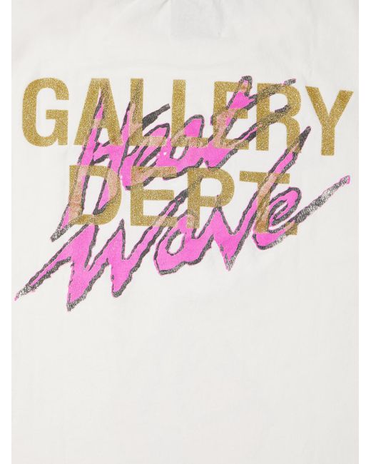 GALLERY DEPT. White Doc Johnson Heat Wave Glittered Printed Cotton-jersey T-shirt for men