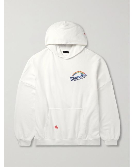 Willy Chavarria Natural Fabuloso Hooligan Oversized Logo-print Cotton-jersey Hoodie for men