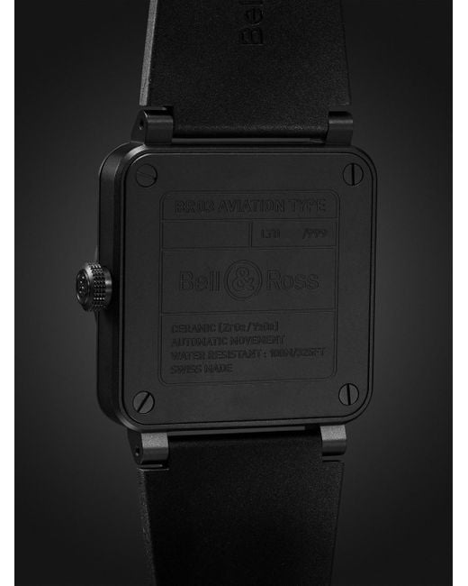 Orologio Automatico 41 Mm di Bell & Ross in Black da Uomo