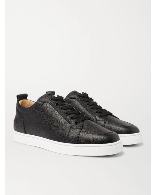 Christian Louboutin Black Rantulow Leather Sneaker for men