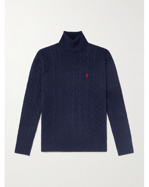 Pullover A Collo Alto di Polo Ralph Lauren in Blue da Uomo