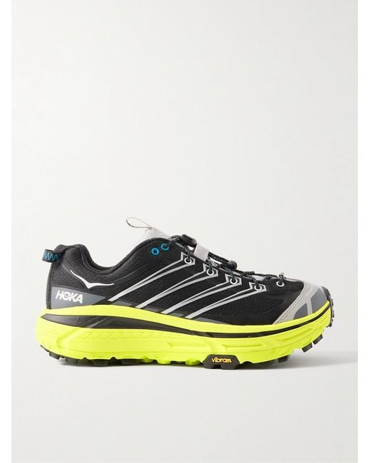 Hoka One One Yellow U Mafate Three2 Shoes for men