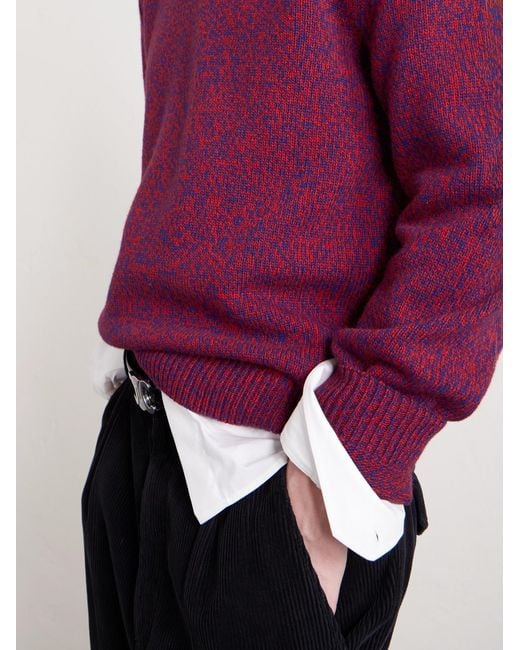 Céline Pullover aus einer Woll-Kaschmirmischung in Purple für Herren