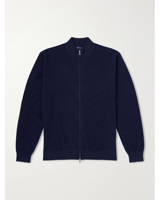 Peter Millar Blue Excursionist Merino Wool-blend Sweater for men