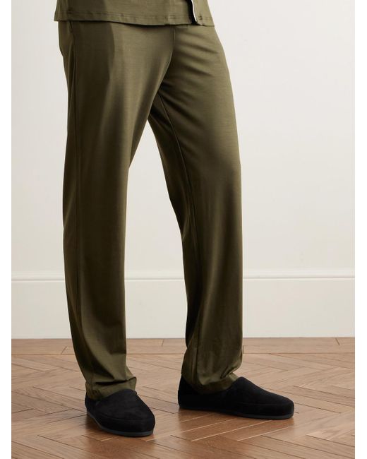 Mulo Black Shearling-Lined Suede Loafers for men