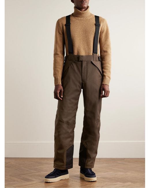 Loro Piana Brown Lech Straight-leg Padded Storm System® Virgin Wool-blend Ski Salopettes for men