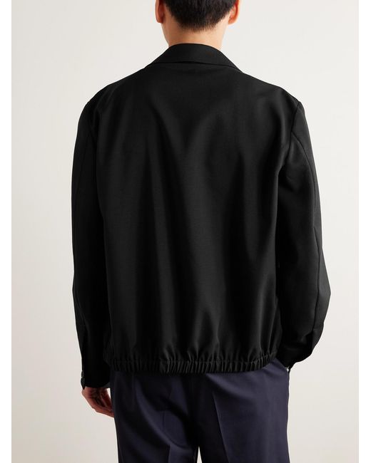Barena Black Zaleto Virgin Wool-Ripstop Jacket for men