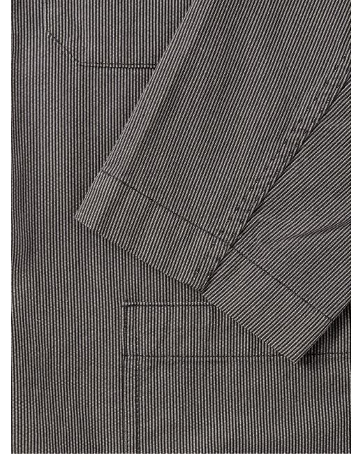 Beams Plus Gestreifte Jacke aus Baumwolle in Gray für Herren
