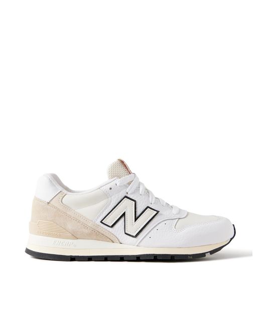 New Balance White Aimé Leon Dore 996 Suede And Rubber-trimmed Leather Sneakers for men