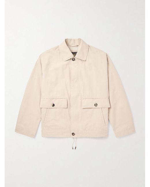 Loro Piana Natural Rudolf Rain System® Cotton-blend Gabardine Blouson Jacket for men