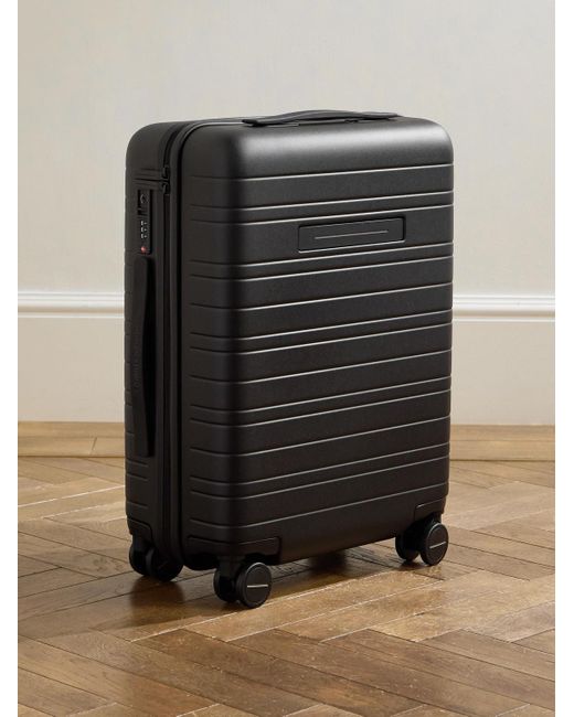 Horizn Studios Black H5 Essential Id 55cm Polycarbonate Suitcase for men