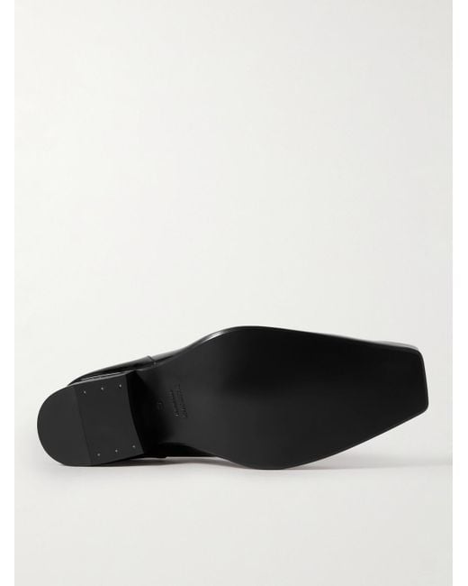 Balenciaga Romeo Loafers aus Lackleder mit einklappbare Fersenpartie in Black für Herren