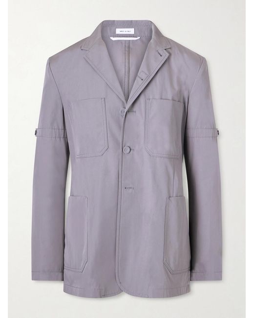Thom Browne Purple Belted Cotton Blazer for men