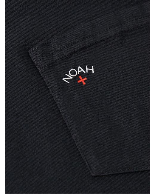 Noah NYC Core T-Shirt aus Jersey aus einer Baumwollmischung mit Logoprint in Black für Herren