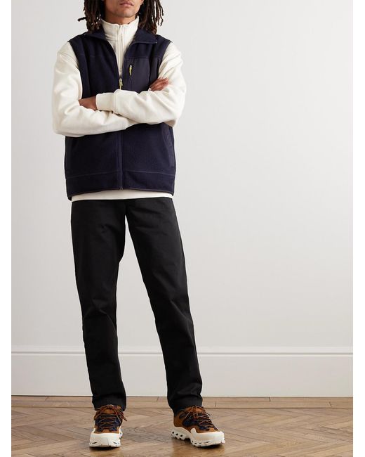 Norse Projects Black Aros Heavy Straight-Leg Organic Cotton Trousers for men