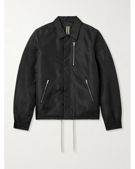 Rick Owens Black Padded Shell Jacket for men