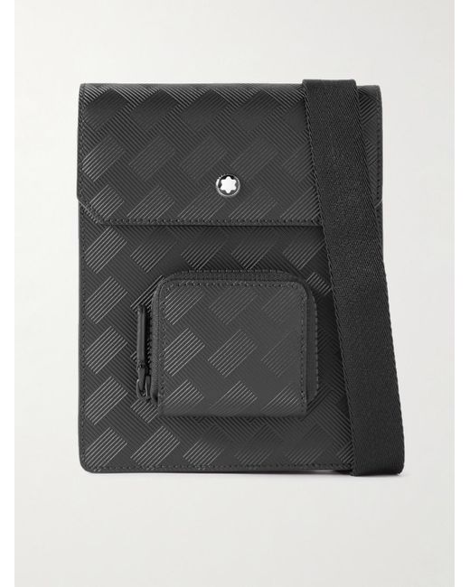 Montblanc Black Extreme 3.0 Mini Envelope Textured-leather Messenger Bag for men
