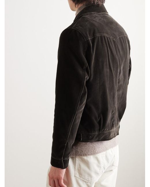 Oliver Spencer Black Norton Cotton-velvet Jacket for men