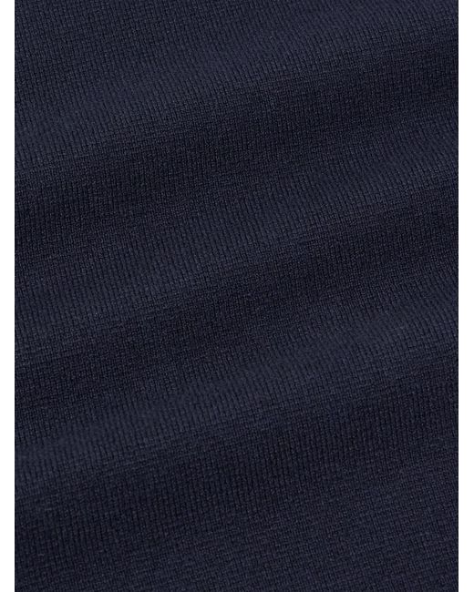 Loro Piana Blue Breia Wish Wool And Cashmere-Blend Sweater for men