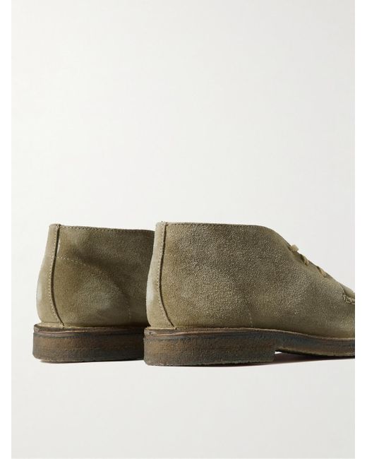 Drake's Green Crosby Suede Chukka Boots for men