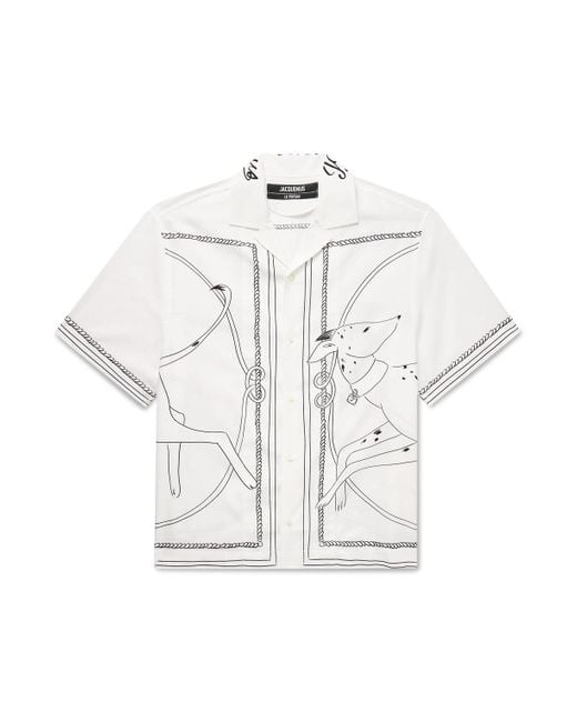 Jacquemus White Shirt With Print for men