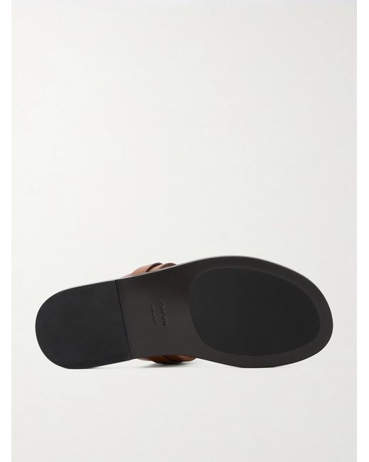 Tom Ford Brown Brighton Leather Sandals for men