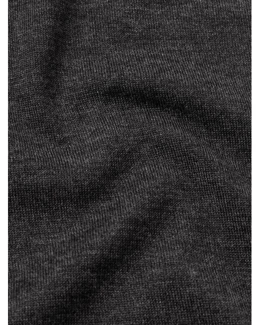 Tom Ford Rollkragenpullover aus einer Kaschmir-Seidenmischung in Gray für Herren