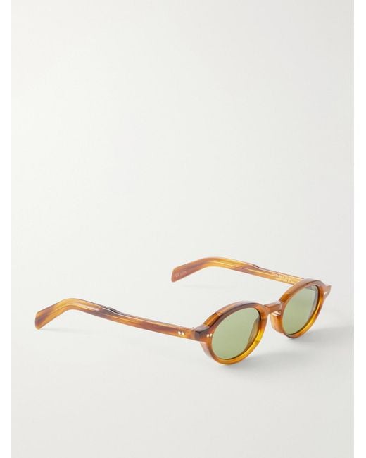 Cutler & Gross Natural Gr13 Oval-Frame Acetate Sunglasses for men