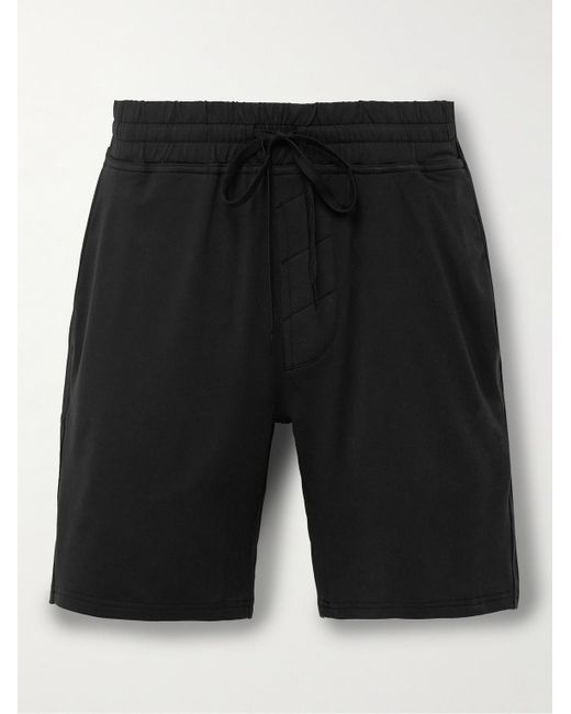 Outdoor Voices Black All Day Straight-leg Cloudknit Drawstring Shorts for men