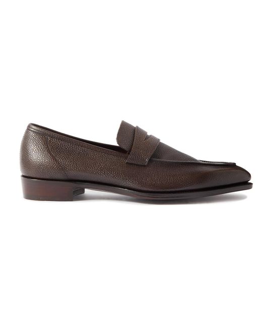 George Cleverley Brown George Full-grain Leather Penny Loafers for men