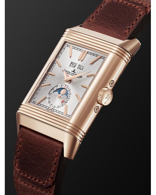 Jaeger-lecoultre Black Reverso Tribute Duoface Calendar 18-Karat Watch, Ref. Q3912530 for men