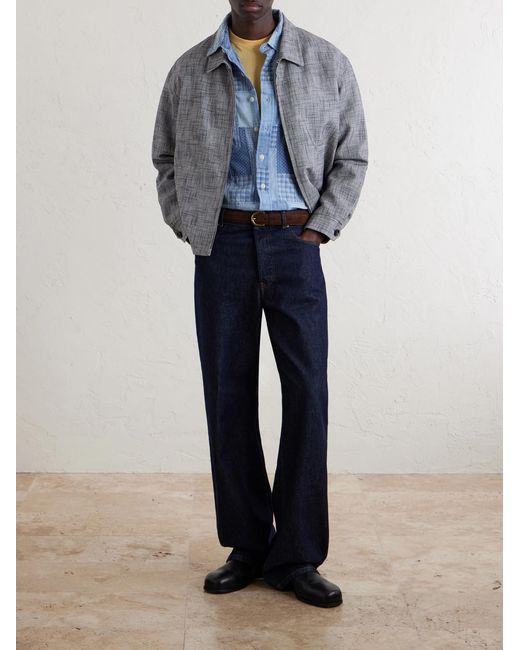 Polo Ralph Lauren Blue Patchwork Cotton Shirt for men
