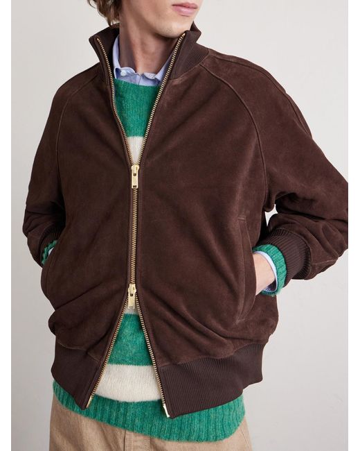 Baracuta Brown Roughout Suede Jacket for men