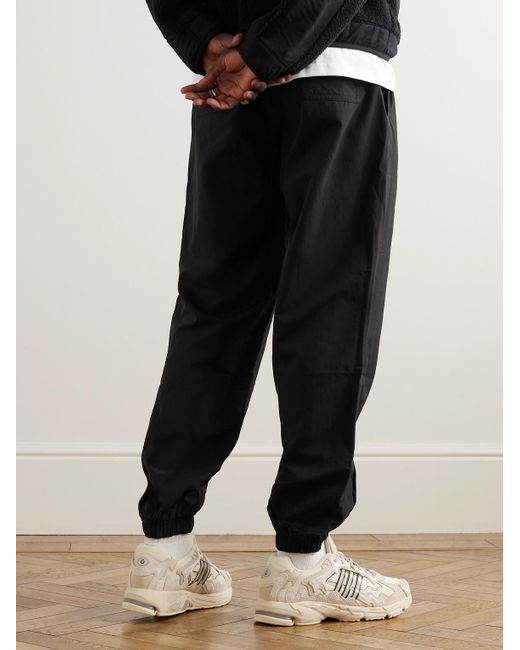 Adidas Originals Black Recycled-shell Drawstring Trousers for men