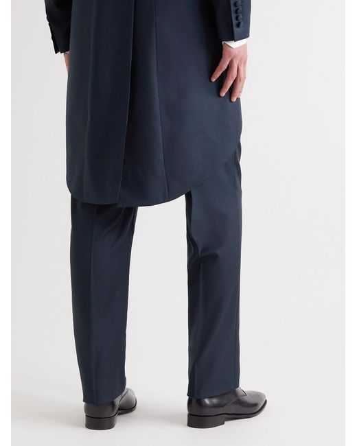 Favourbrook Blue Furlong Slim-Fit Merino Wool Suit Trousers for men