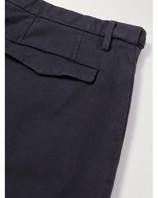 Barena Blue Straight-leg Cotton-blend Twill Trousers for men