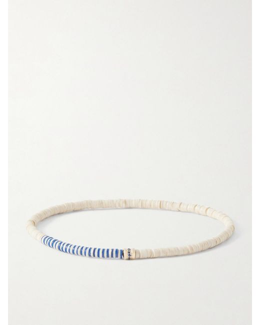 Luis Morais Natural 14-Karat Sapphire Beaded Bracelet for men