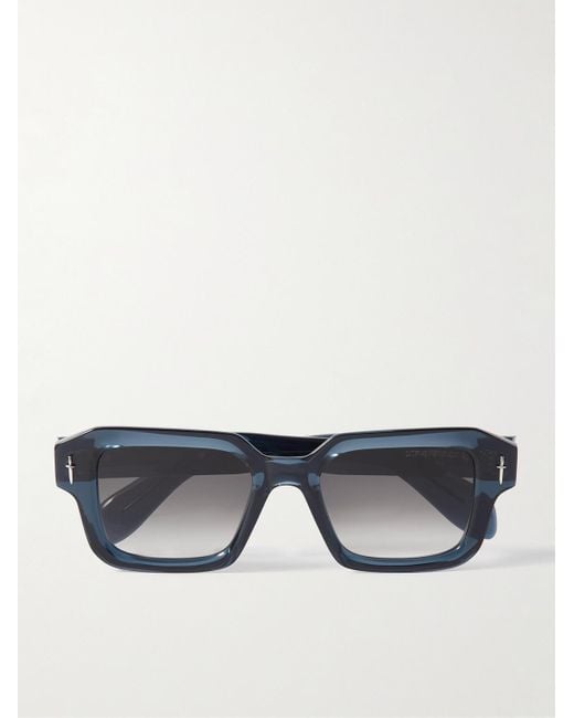 Cutler & Gross Blue The Great Frog Square-frame Acetate And Silver-tone Sunglasses for men