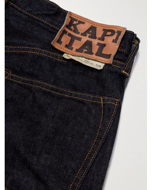 Kapital Blue Straight-Leg Jeans for men